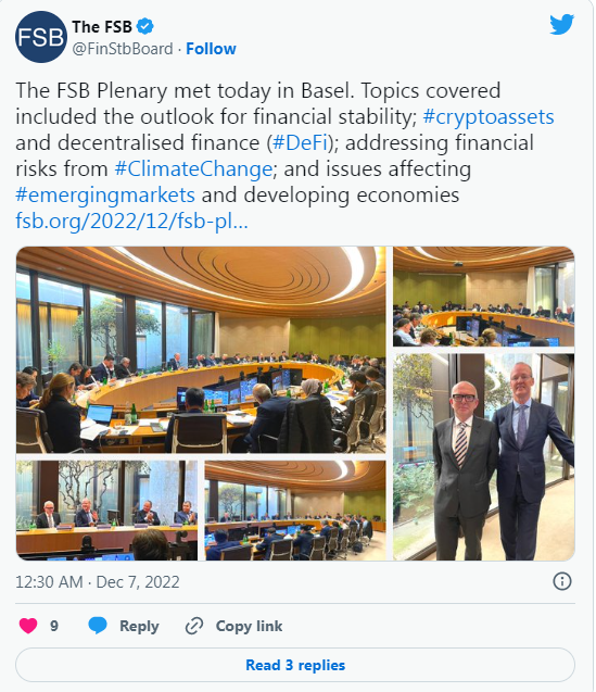 金融稳定委员会旨在解决 FTX 崩溃后与加密货币相关的风险-区块链文库